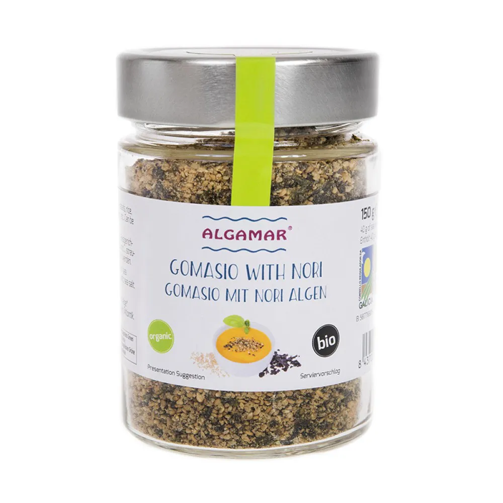 Gomasio cu alge marine bio (150g), Algamar