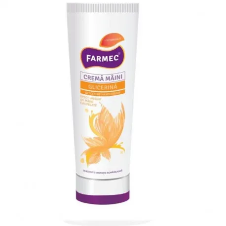 Farmec, Crema de maini cu Glicerina si Vitamina E, 40 ml