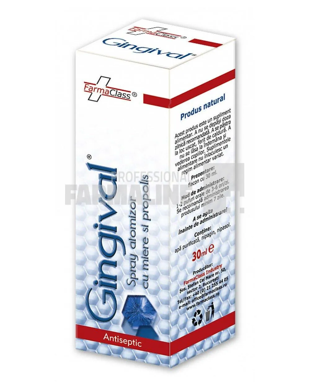 Gingival Spray cu miere si propolis 30 ml
