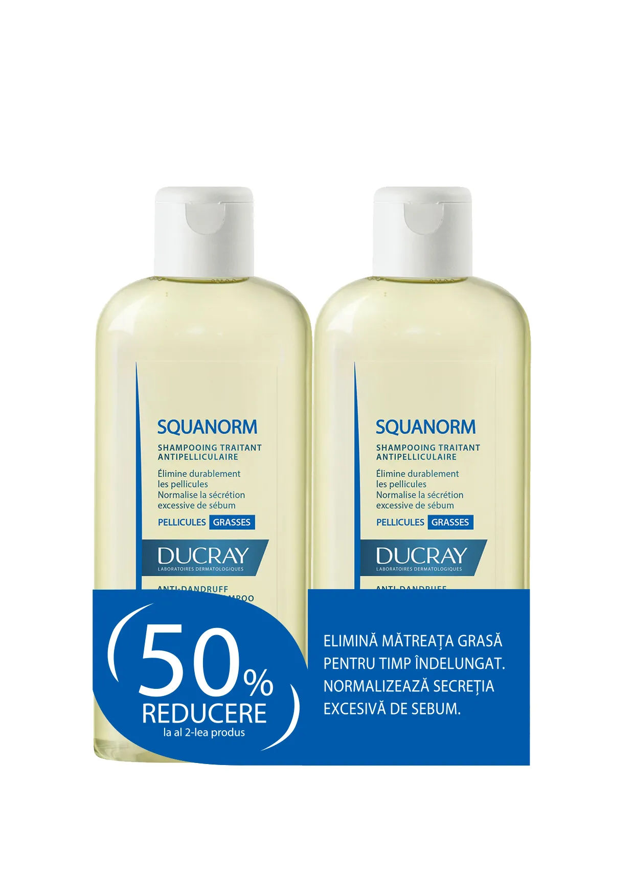 DUCRAY-SQUANORM MATREATA GRASA 200 ML 1+50%   PIERRE FABRE