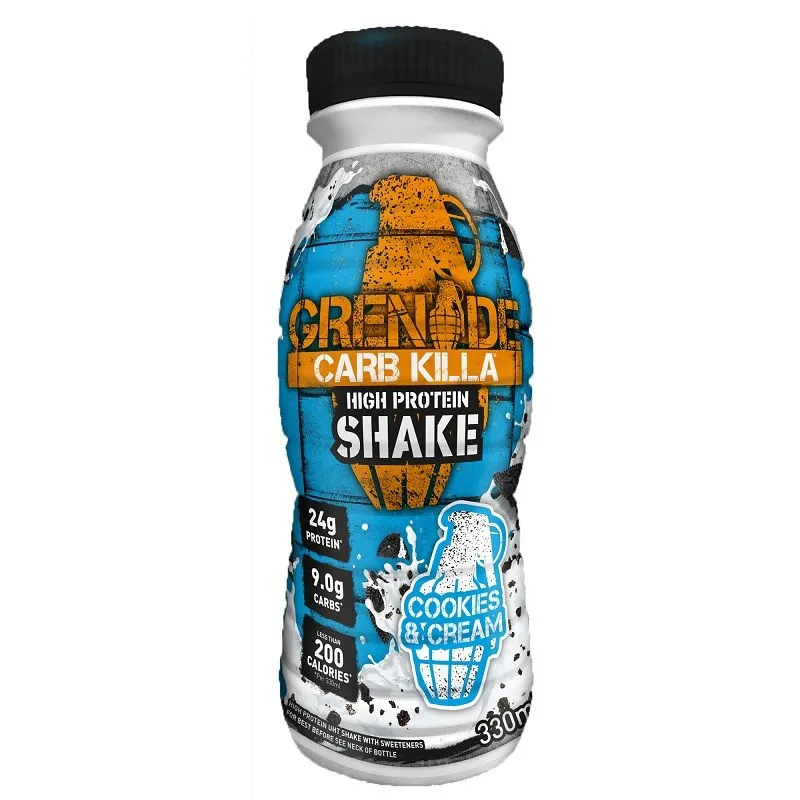 GNC GRENADE CARB KILLA PROTEIN SHAKE COOKIES CREAM 330 ML