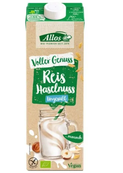 Bautura de orez si alune ECO, 1L, Allos