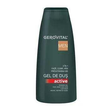 Gel de dus 3 in 1 Active H3 Men, 400ml, Gerovital