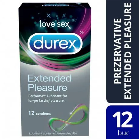 Prezervative Durex Extended Pleasure 12 bucati