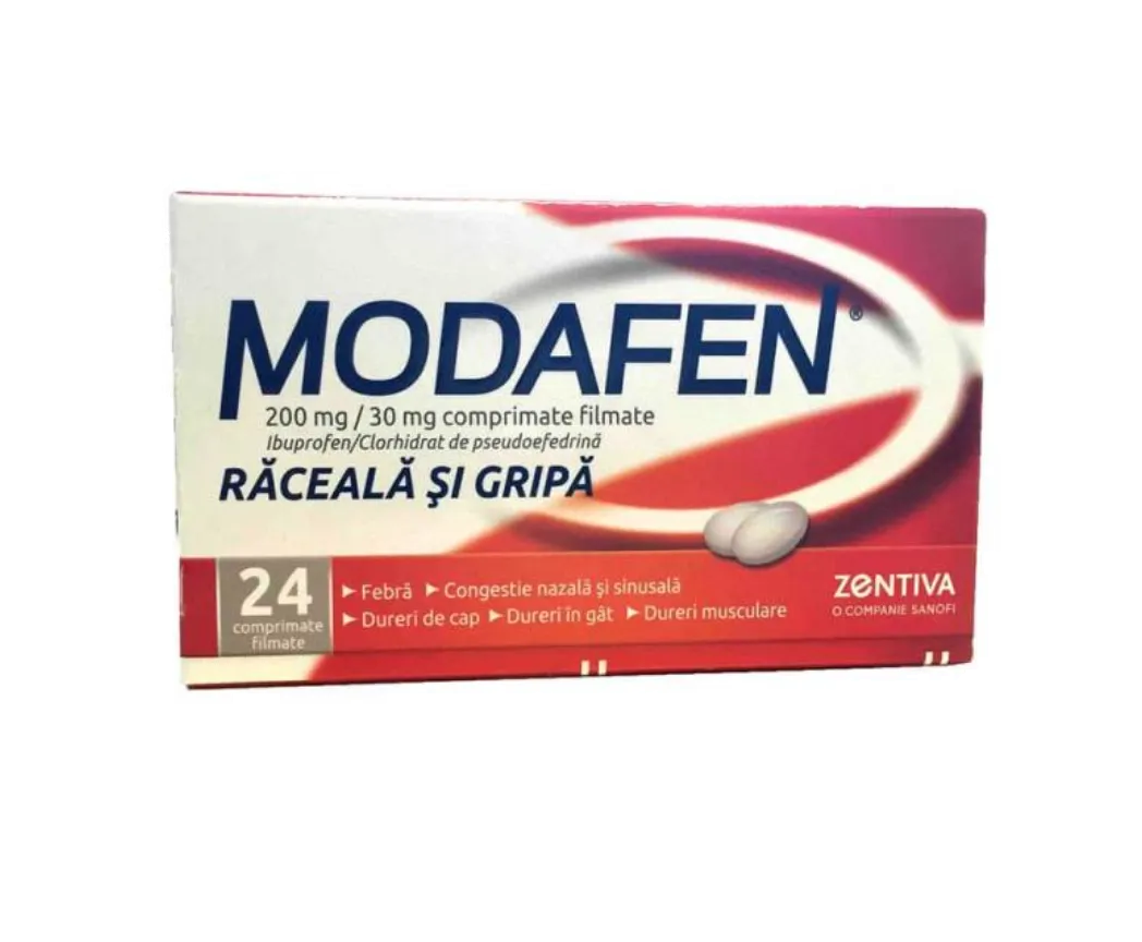 MODAFEN x 12 COMPR. FILM. 200mg/30mg SANOFI ROMANIA S R L