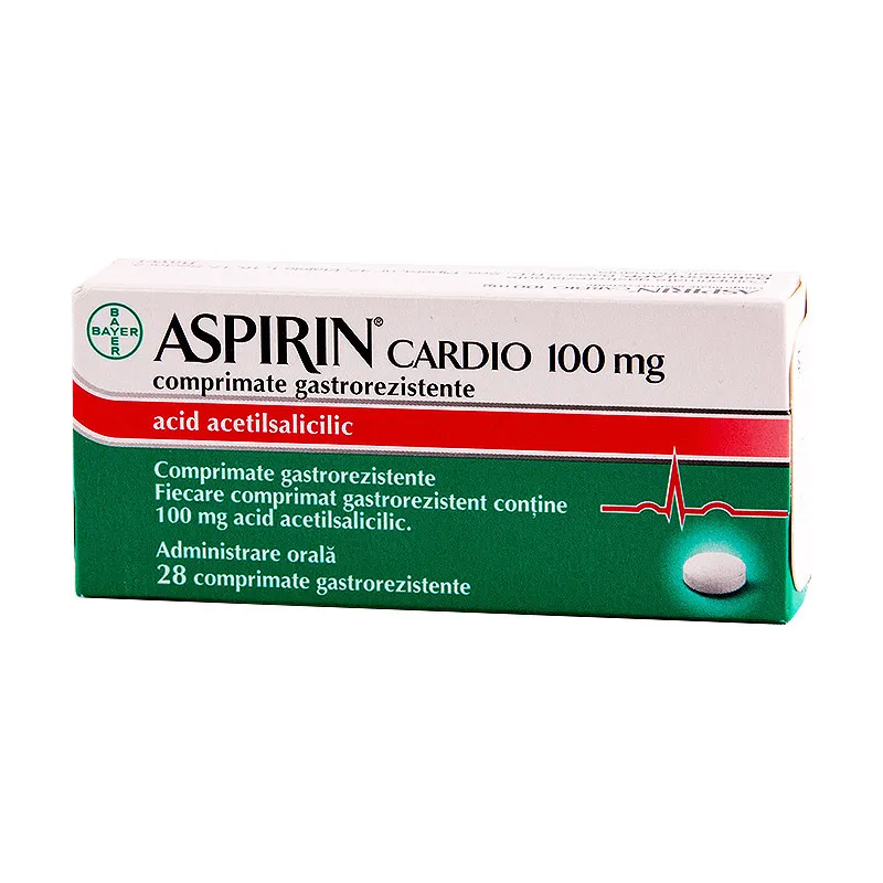 BAYER ASPIRIN CARDIO 100MG X 28 COMPRIMATE