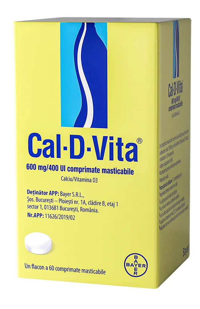 Cal-D-Vita x 60 comprimate masticabile