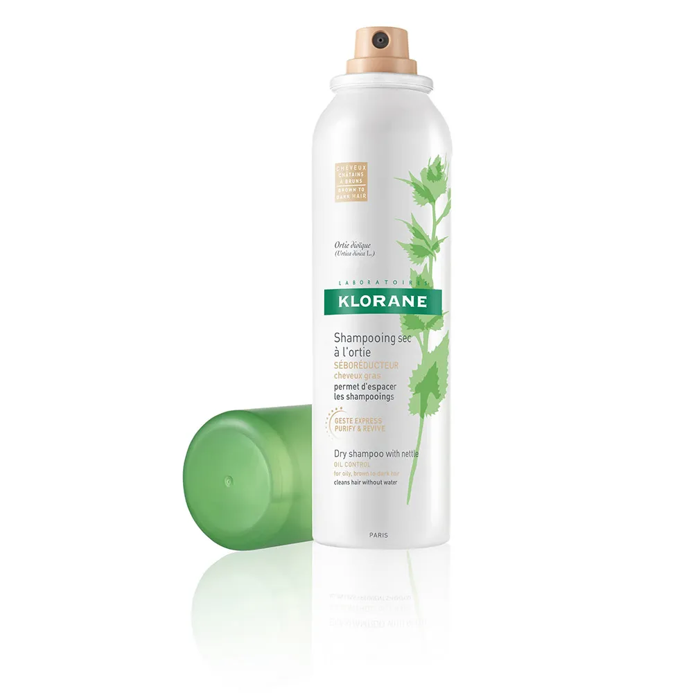 KLORANE Sampon uscat nuantator cu extract de urzica, 150 ml
