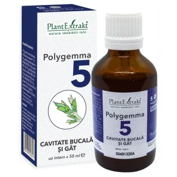 Polygemma nr. 5 Cavitate Bucala si Gat 50ml - Plant Extrakt