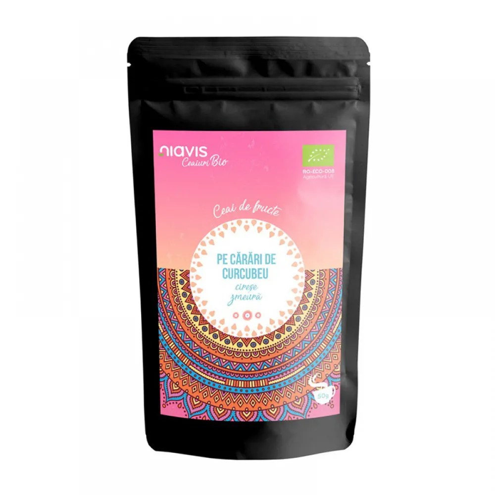 Ceai ecologic/BIO "Pe Carari de Curcubeu" (50 grame), Niavis