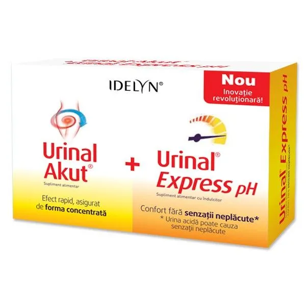 URINAL AKUT X 10 TABLETE + URINAL EXPRESS PH X 6 PLICURI PACHET  WALMARK