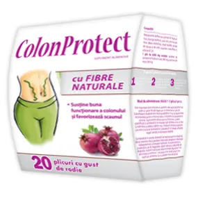 ColonProtect cu fibre naturale, 20 plicuri, Zdrovit