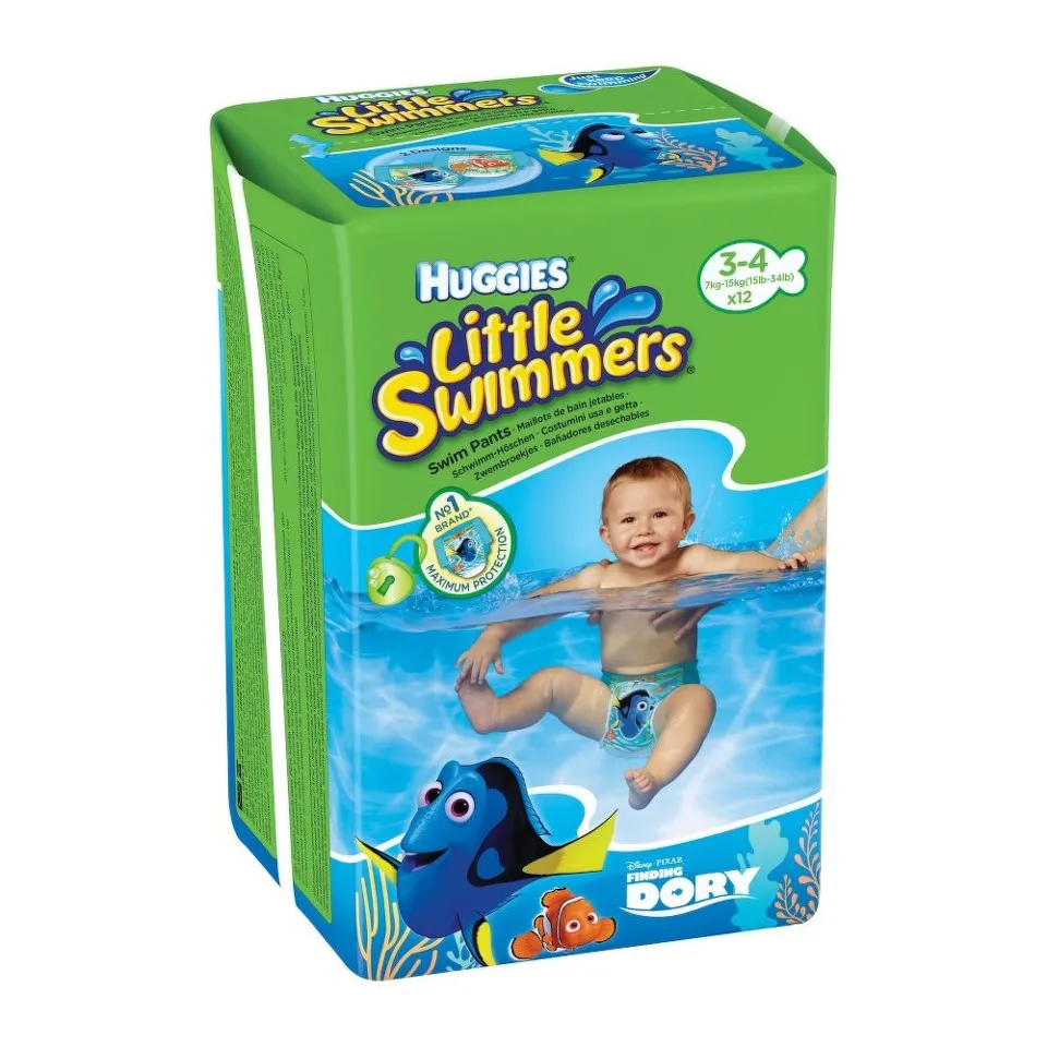 HUGGIES LITTLE SWIMMERS CHILOTEL PISCINA PENTRU COPII MARIME S 7-12 KG 12BUC