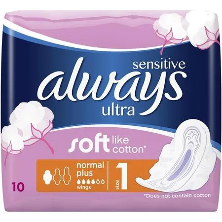 ALWAYS-SENSITIVE NORMAL PLUS X 10 PACHET PROCTER & GAMBLE