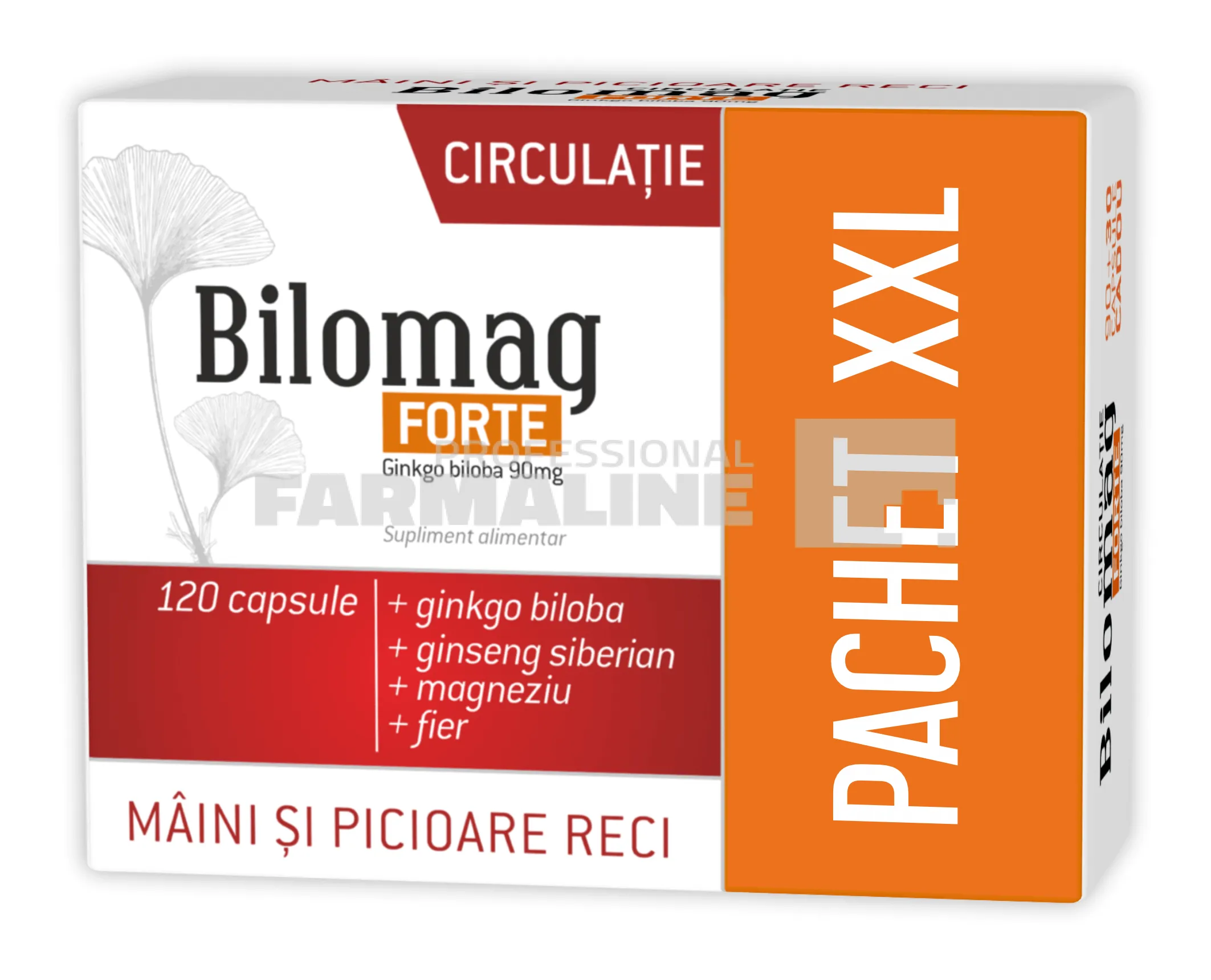 Bilomag Forte Circulatie 90 mg 120 capsule (90 + 30 Cadou)
