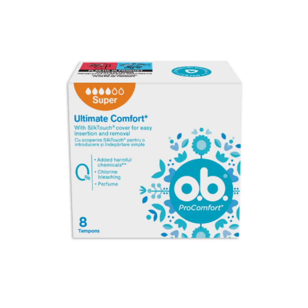 Tampoane ProComfort Super, 8 bucati, OB