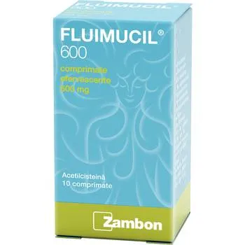 Fluimucil 600 mg, 10 comprimate efervescente, Zambon