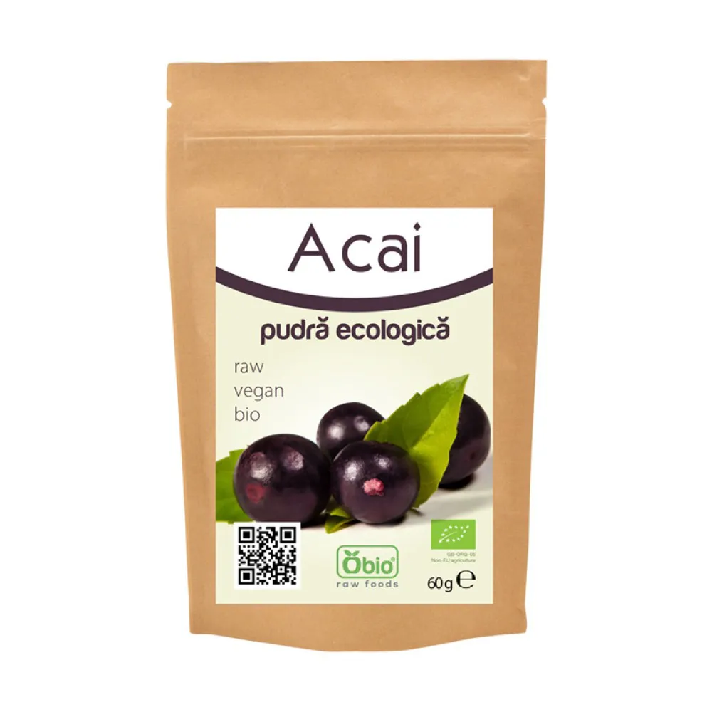 Acai pulbere bio (60 grame)