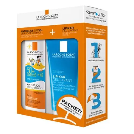 La Roche Posay Anthelios Trusa Spray Dermo-Ped SPF50+Lipikar gel