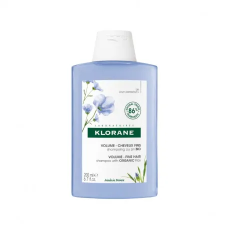 Klorane Sampon cu extract de fibra de in pentru volum, 200ml