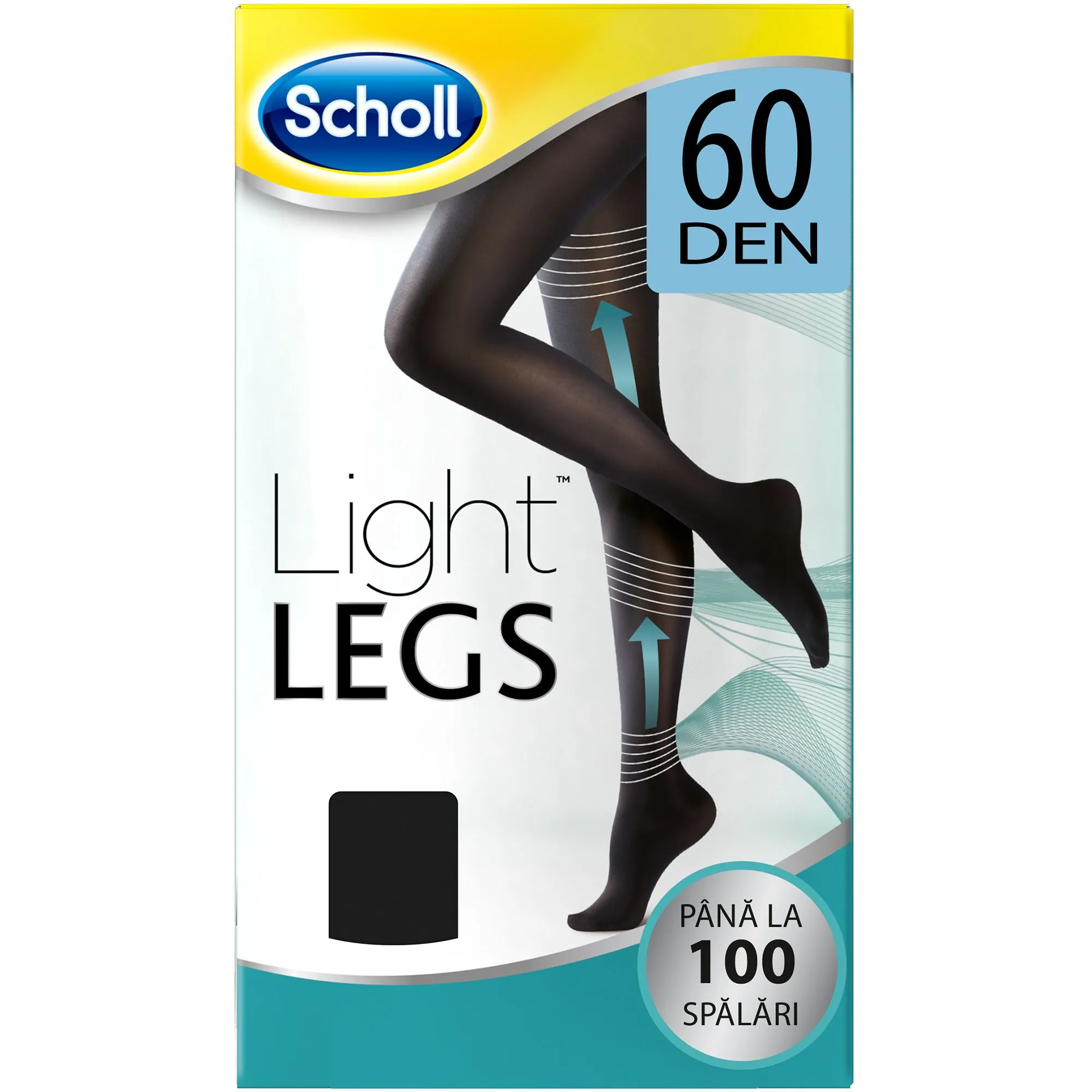 Scholl Light Legs 60DEN Negru (L)