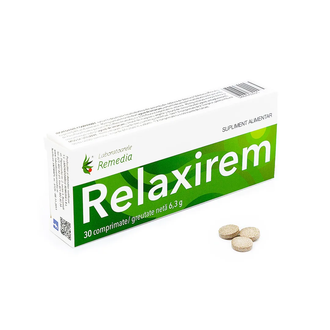 Relaxirem, 30 comprimate, Remedia