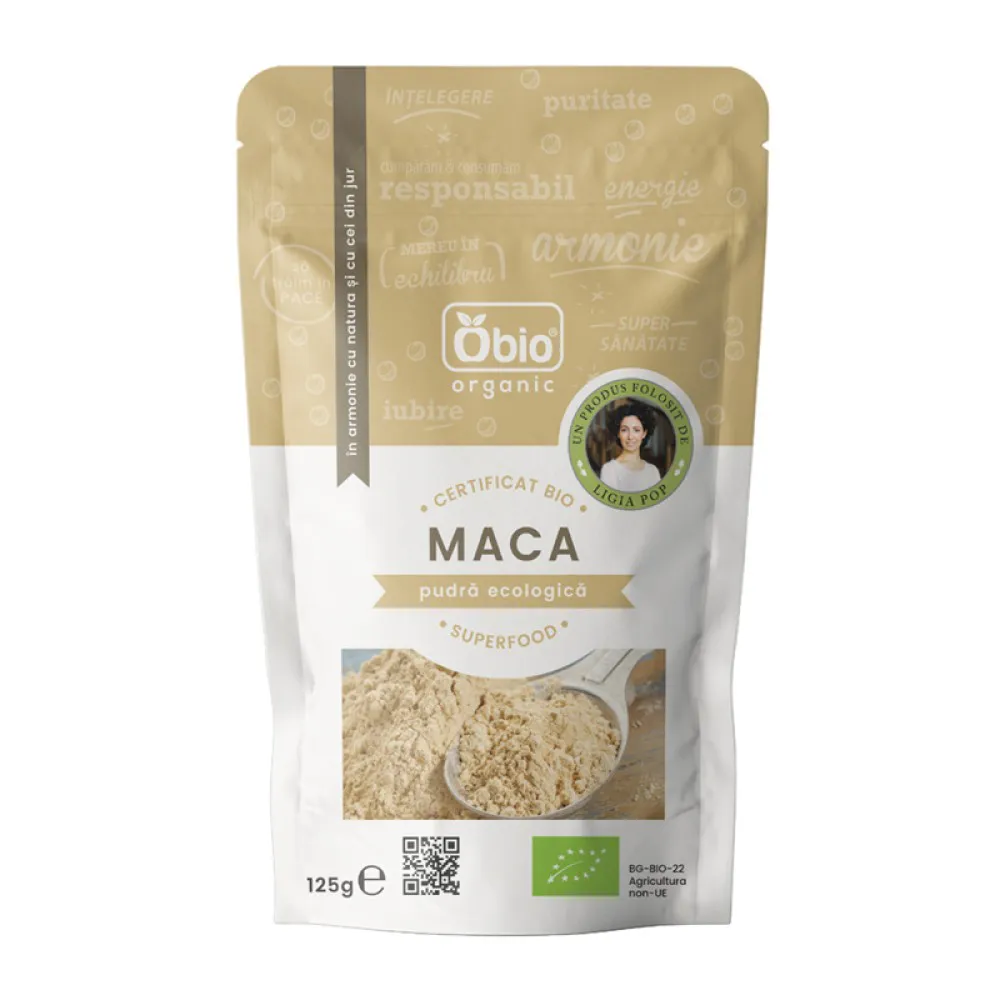Maca pudra raw bio (125 grame)