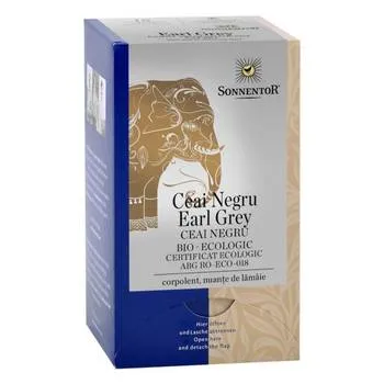 Ceai Bio Negru Earl Grey, 18 plicuri, Sonnentor