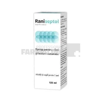 Zdrovit Raniseptol Spray pentru rani si leziuni cutanate 125 ml