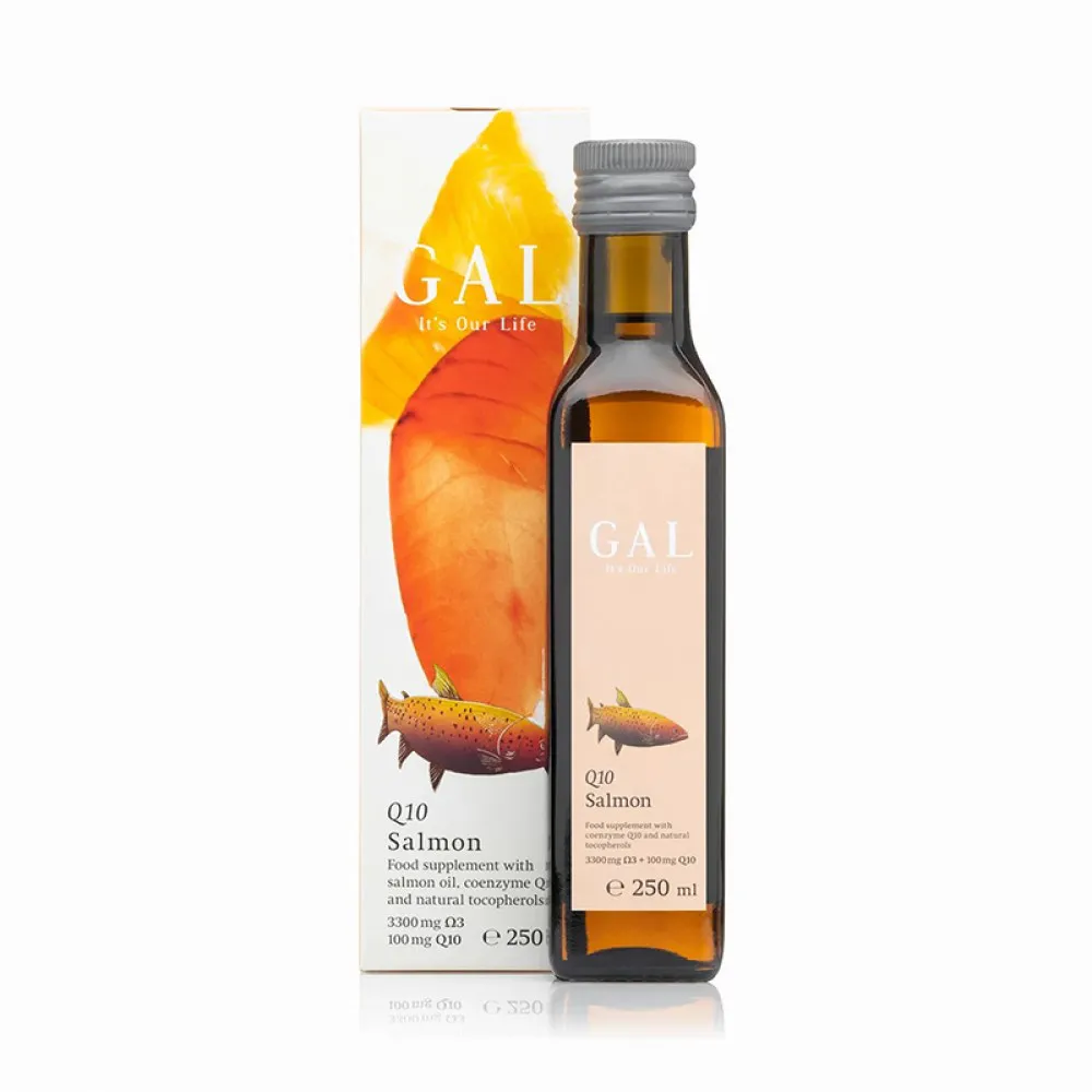 Ulei de Somon Omega 3 cu coenzima Q10 (250 ml), GAL