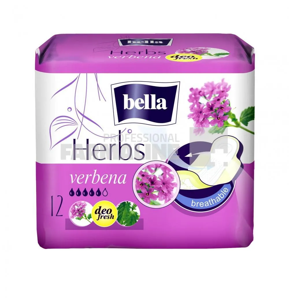 Bella Herbs Verbena  Deo Extra Soft Absorbante 12 bucati