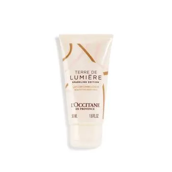 Lapte de corp Terre de Lumière Spumos- Editie Xmas 20 special pentru calatorii, 50ml, L'Occitane