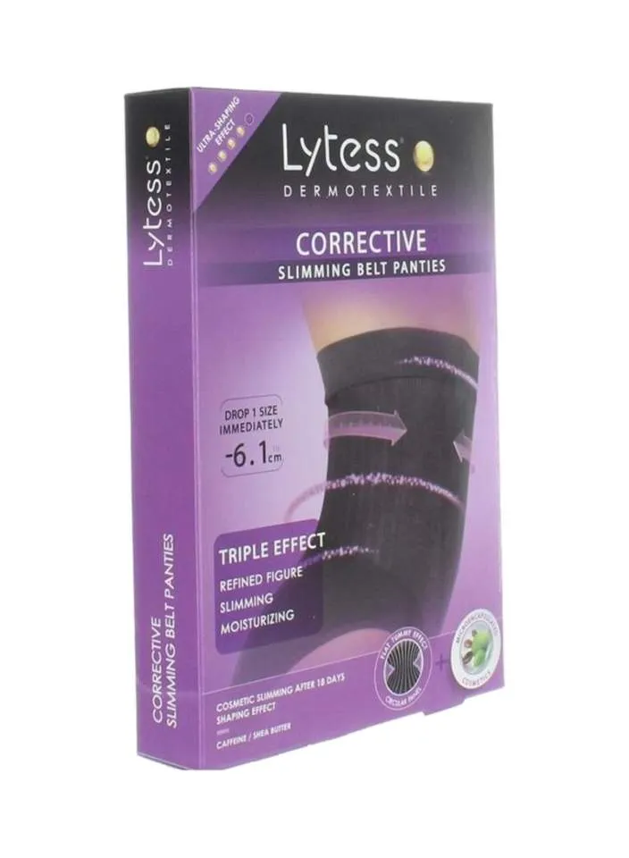 LYTESS 037 CHILOT CORECTOR CU TALIE INALTA PENTRU ABDOMEN BLACK MARIME L-XL