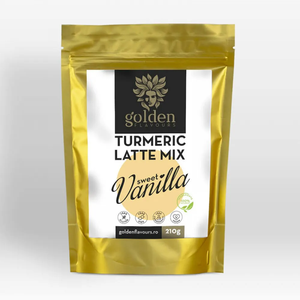 Turmeric Latte Mix Sweet Vanilla (210 grame), Golden Flavours