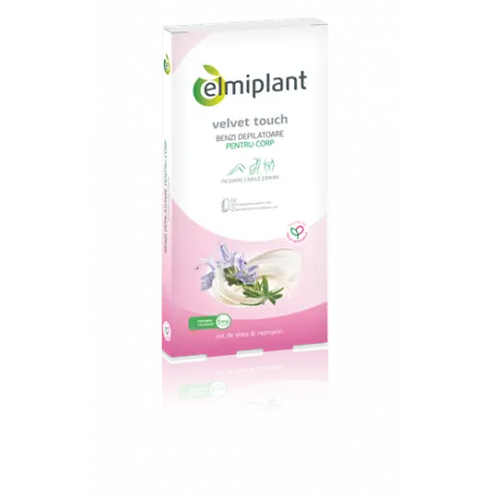 Elmiplant Velvet Touch Benzi Depilatoare Corp, 12 Buc