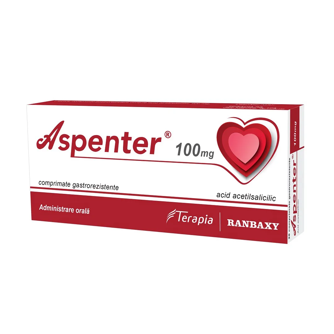 Aspenter 100 mg, 28 comprimate, Terapia