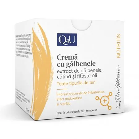 Crema cu galbenele Q4U, 50 ml, Tis Farmaceutic