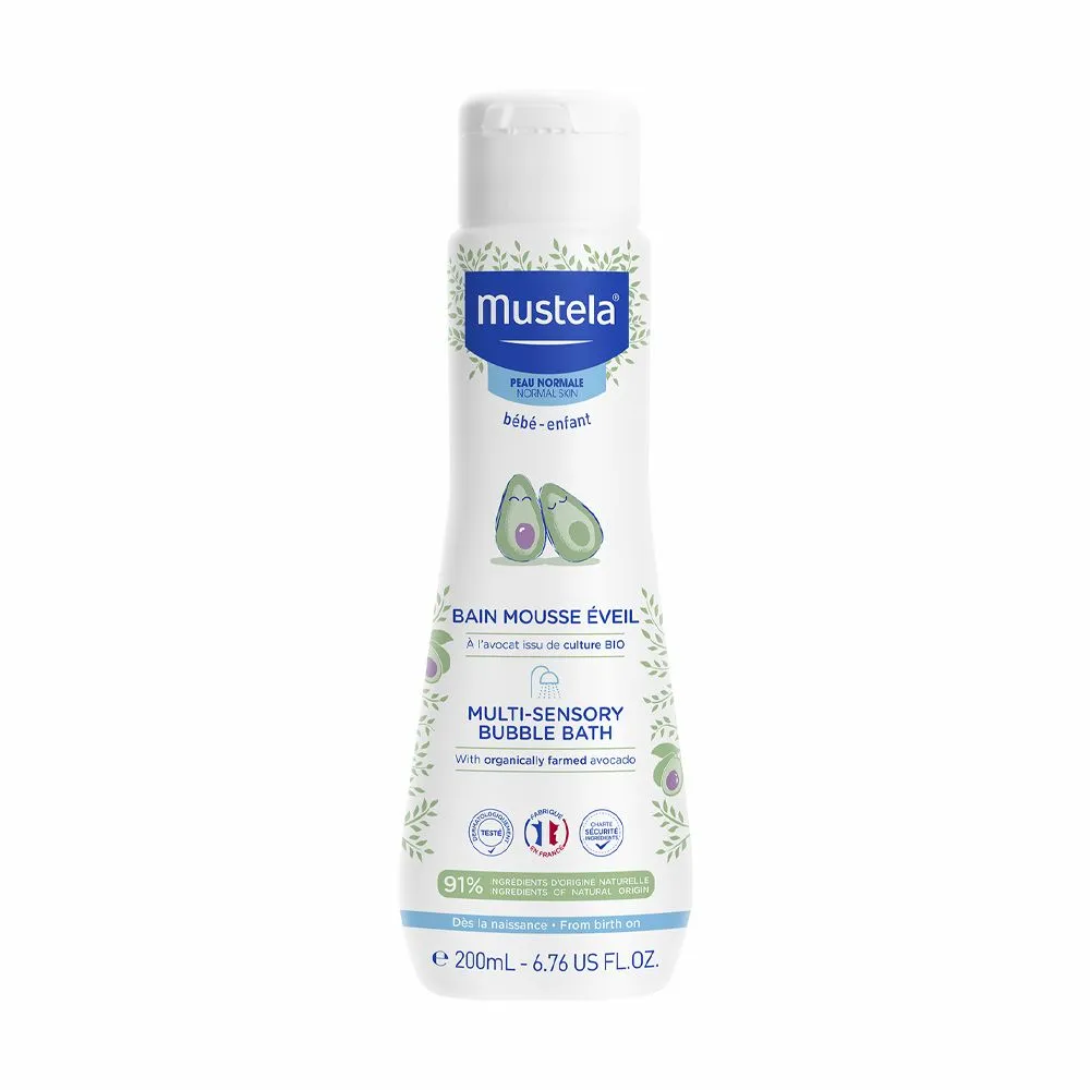 Spuma de baie multi-senzoriala, 200 ml, Mustela