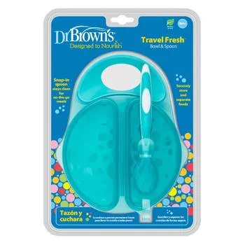 Set de calatorie bol + lingurita, 1 bucata, Dr. Brown's