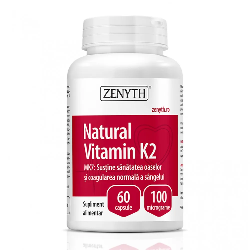 Natural Vitamin K2 100 mcg (60 capsule), Zenyth Pharmaceuticals