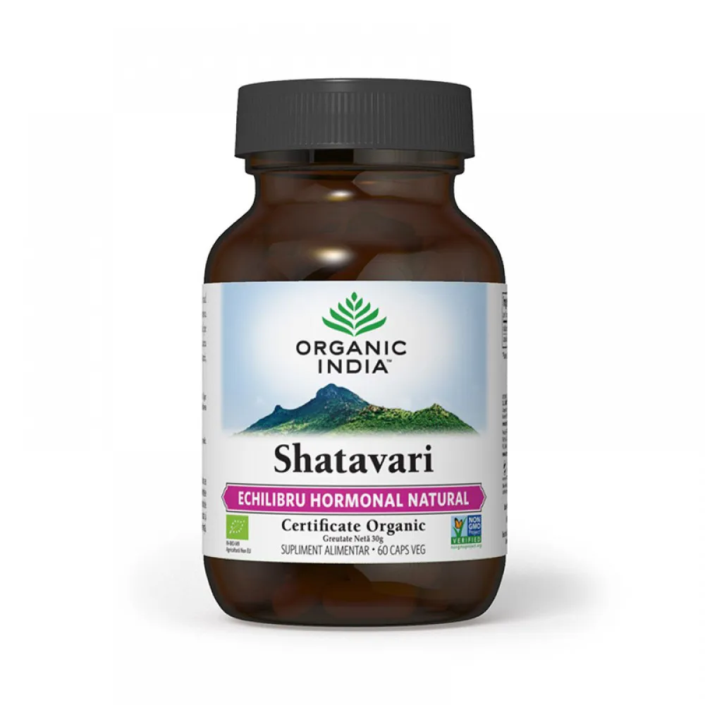 Shatavari - echilibru hormonal (60 capsule), Organic India