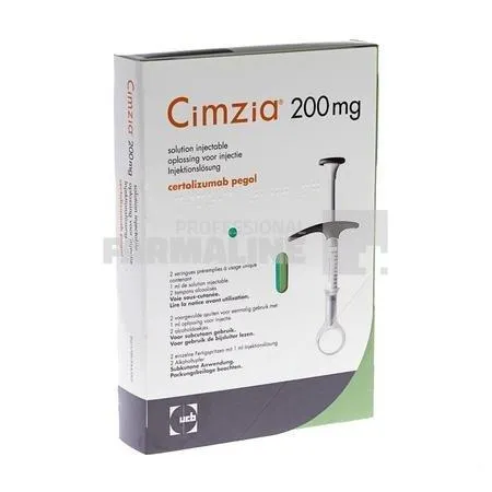 CIMZIA x 2 SOL. INJ. IN SERINGA PREUMPLUT 200 mg UCB PHARMA SA