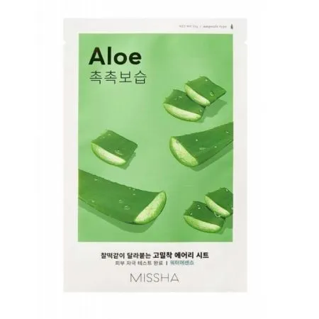 Masca cu extract de Aloe Vera pentru vitalitate Airy Fit, 19 g, Missha