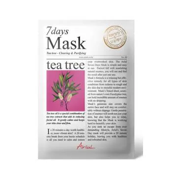 Masca servetel cu arbore de ceai 7Days Mask, 20g, Ariul
