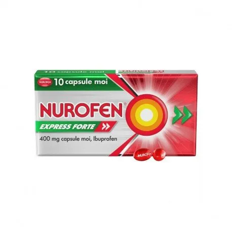 Nurofen Express Forte 400 mg ,10 capsule moi, Antiinflamator