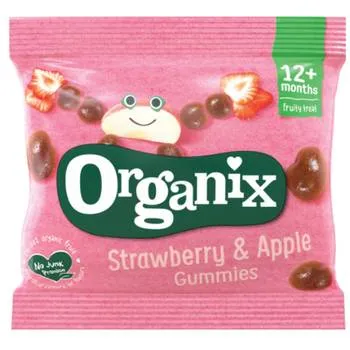 Figurine ecologice BIO din mere si capsuni +12 luni, 12g, Organix