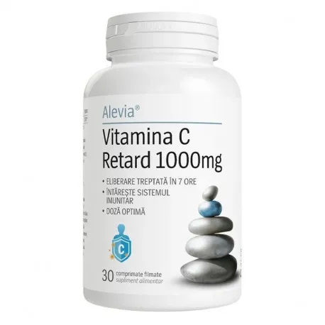 Alevia Vitamina C Retard 1000 mg, 30 comprimate filmate