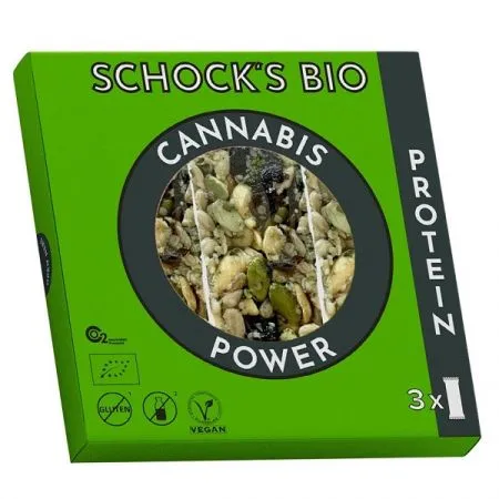 Batoane Bio crocante cu cannabis, 3x25 g, Schocks
