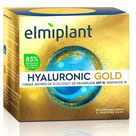 ELMIPLANT Hyaluronic GOLD Crema de zi, 50ml