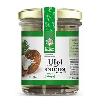 Ulei de cocos Bio, 175ml, Steaua Divina